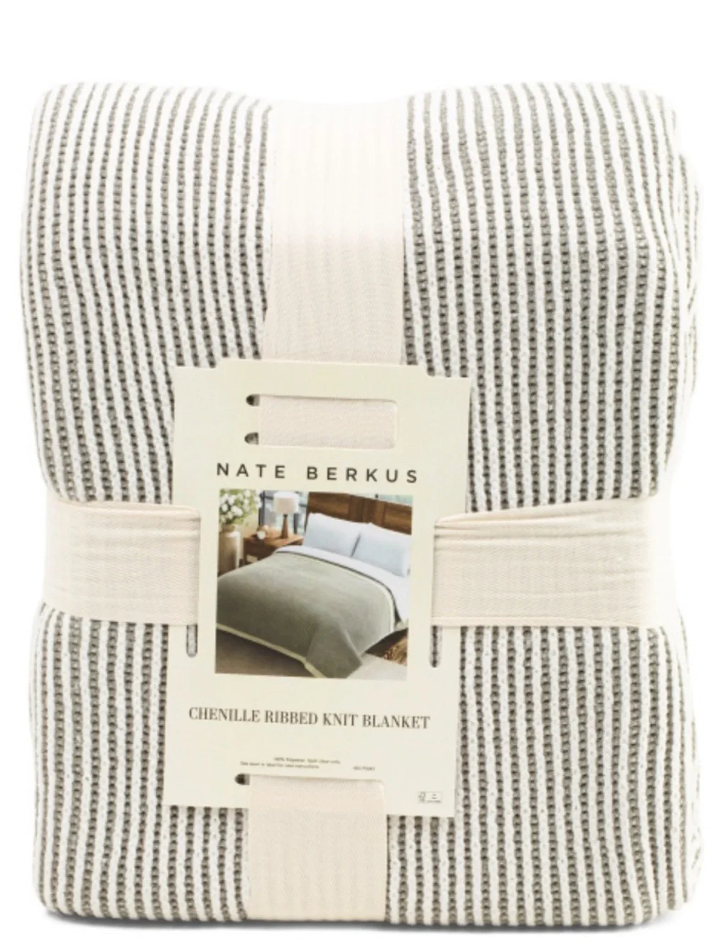 Nate Berkus Ribbed Knit Blanket
